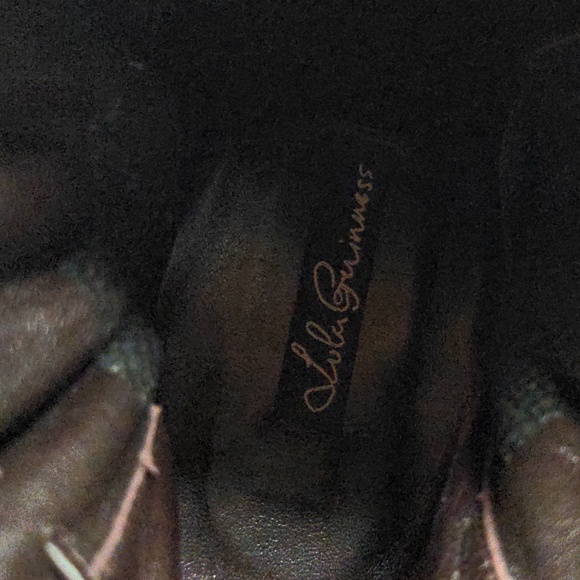 Lulu Guinness Peace Suede Drawstring Ankle Bootie Size 39.5 - Picture 8 of 12